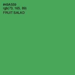 #49A559 - Fruit Salad Color Image