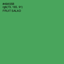 #49A55B - Fruit Salad Color Image
