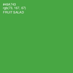 #49A743 - Fruit Salad Color Image