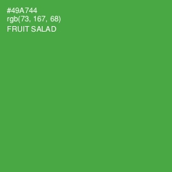 #49A744 - Fruit Salad Color Image