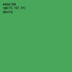 #49A75B - Chateau Green Color Image