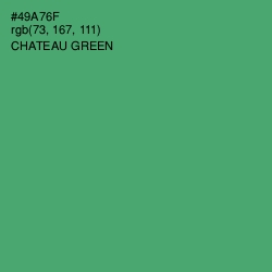 #49A76F - Chateau Green Color Image