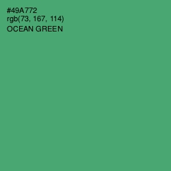 #49A772 - Ocean Green Color Image