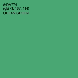 #49A774 - Ocean Green Color Image