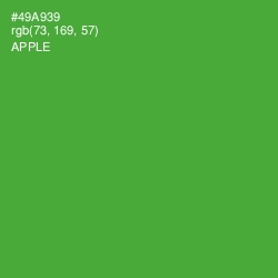 #49A939 - Apple Color Image