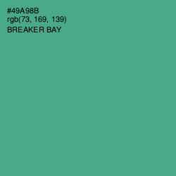 #49A98B - Breaker Bay Color Image