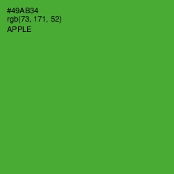 #49AB34 - Apple Color Image