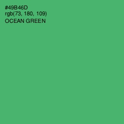 #49B46D - Ocean Green Color Image