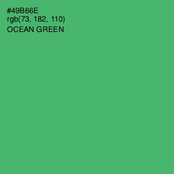 #49B66E - Ocean Green Color Image