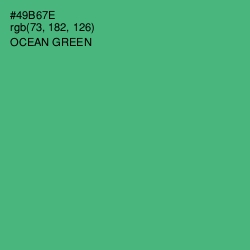 #49B67E - Ocean Green Color Image