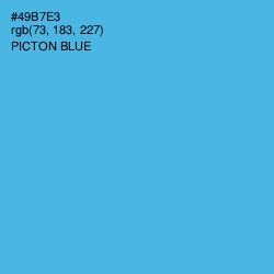 #49B7E3 - Picton Blue Color Image