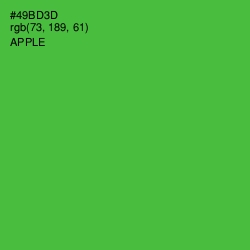 #49BD3D - Apple Color Image