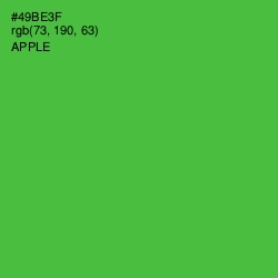 #49BE3F - Apple Color Image