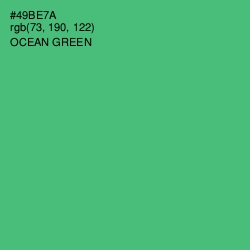 #49BE7A - Ocean Green Color Image