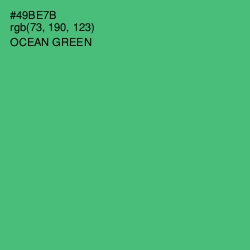 #49BE7B - Ocean Green Color Image