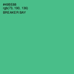 #49BE88 - Breaker Bay Color Image