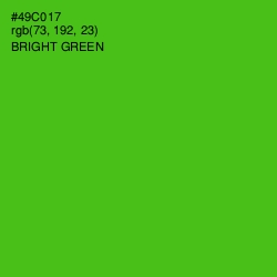 #49C017 - Bright Green Color Image