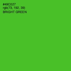 #49C027 - Bright Green Color Image