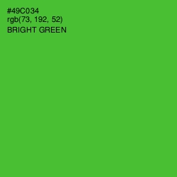 #49C034 - Bright Green Color Image