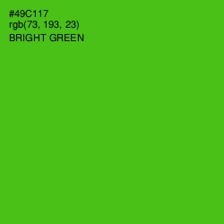 #49C117 - Bright Green Color Image