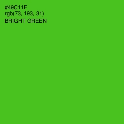 #49C11F - Bright Green Color Image