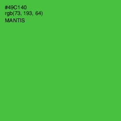 #49C140 - Mantis Color Image