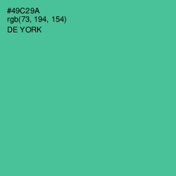 #49C29A - De York Color Image