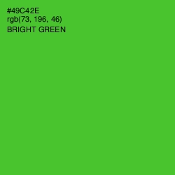 #49C42E - Bright Green Color Image