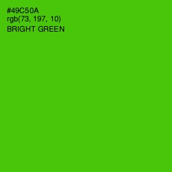 #49C50A - Bright Green Color Image