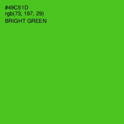 #49C51D - Bright Green Color Image