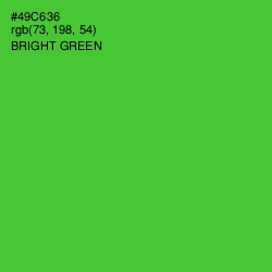 #49C636 - Bright Green Color Image