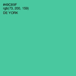 #49C89F - De York Color Image