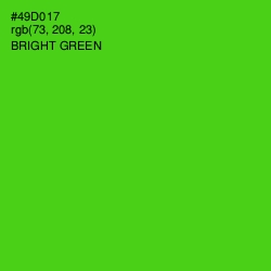 #49D017 - Bright Green Color Image