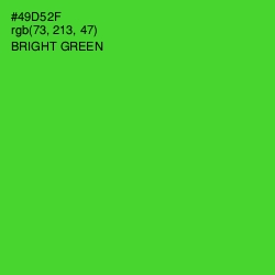 #49D52F - Bright Green Color Image