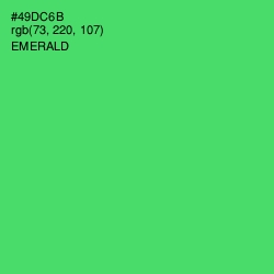 #49DC6B - Emerald Color Image