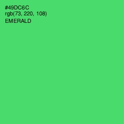 #49DC6C - Emerald Color Image