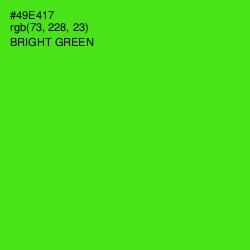 #49E417 - Bright Green Color Image