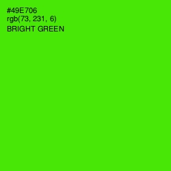 #49E706 - Bright Green Color Image