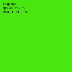 #49E70F - Bright Green Color Image