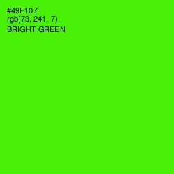 #49F107 - Bright Green Color Image