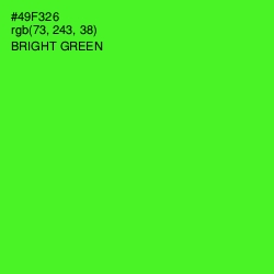 #49F326 - Bright Green Color Image