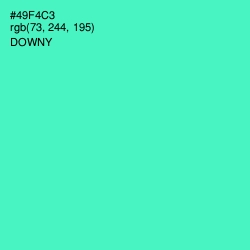 #49F4C3 - Downy Color Image