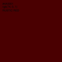 #4A0001 - Rustic Red Color Image