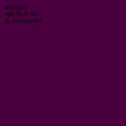 #4A003F - Blackberry Color Image