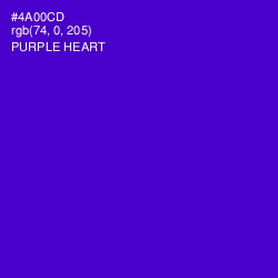 #4A00CD - Purple Heart Color Image