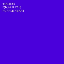#4A00DB - Purple Heart Color Image