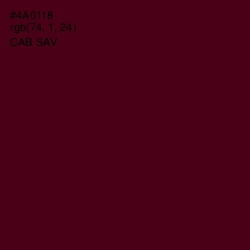 #4A0118 - Cab Sav Color Image