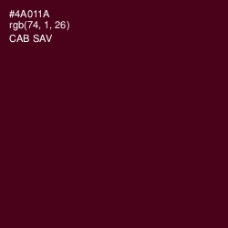 #4A011A - Cab Sav Color Image