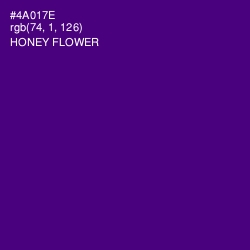 #4A017E - Honey Flower Color Image