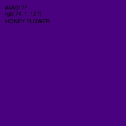 #4A017F - Honey Flower Color Image